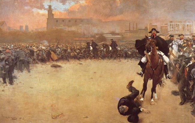 Ramon Casas i Carbo The Charge or Barcelona 1902 china oil painting image